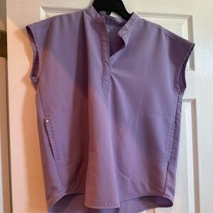 Figs Lavender Rafaela top